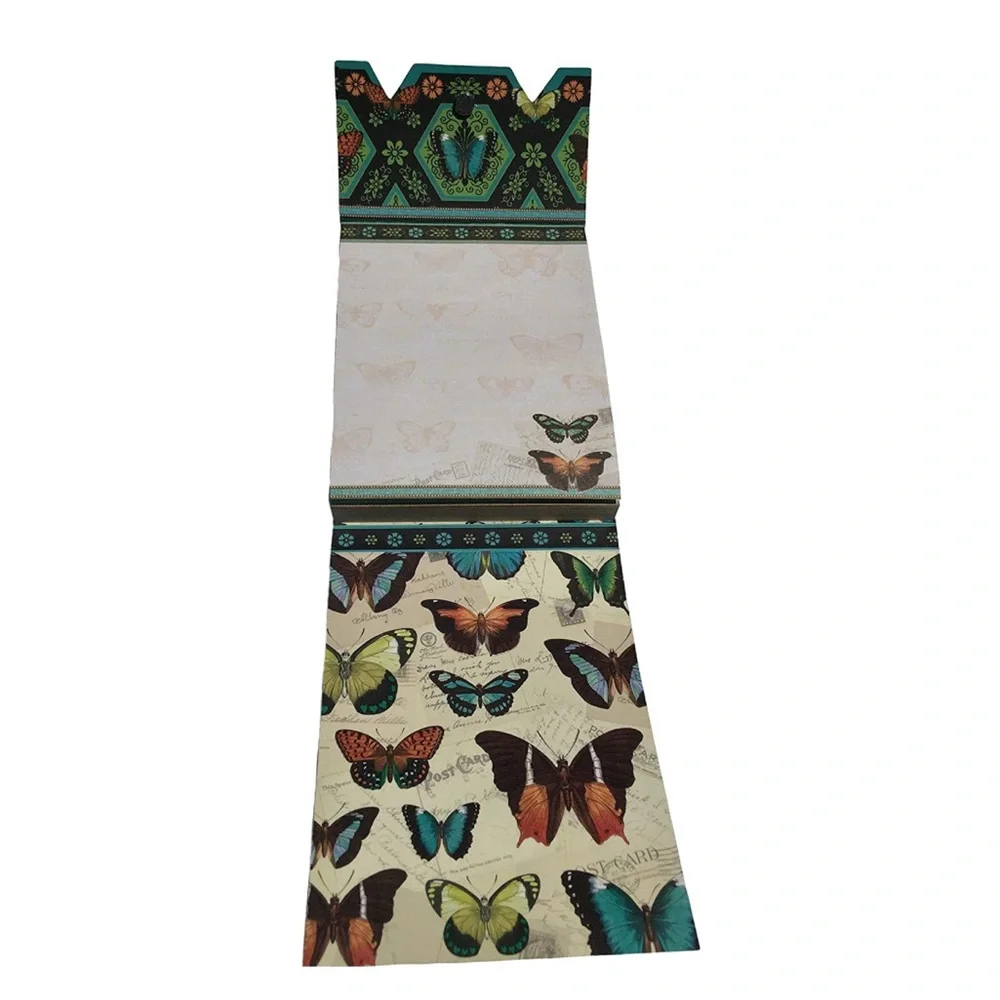Punch Studio Butterfly Postcard Embellished Mini Pocket Notepad (93299)